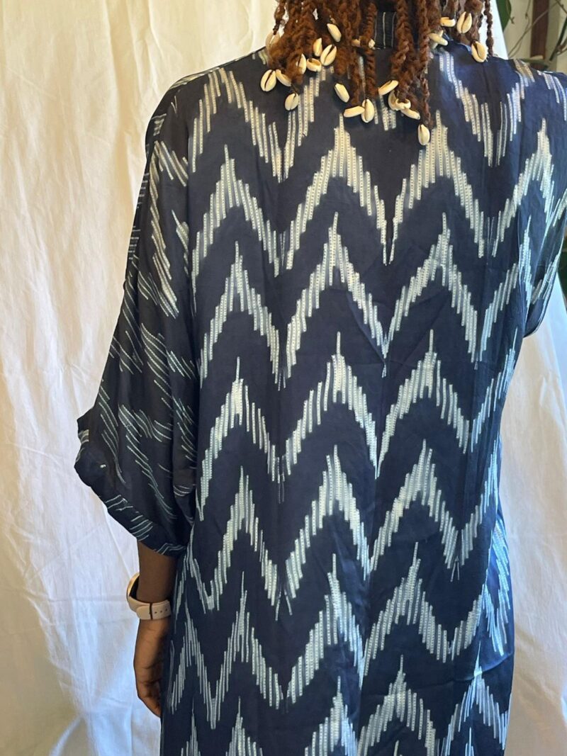 Kaftan Draw String Cotton Shibori