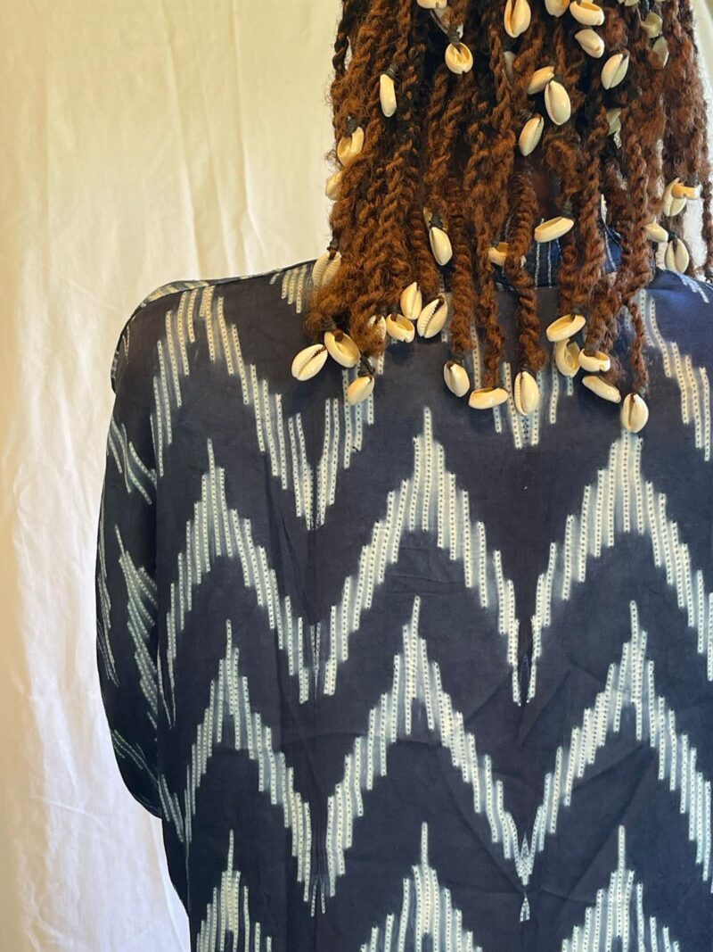 Kaftan Draw String Cotton Shibori
