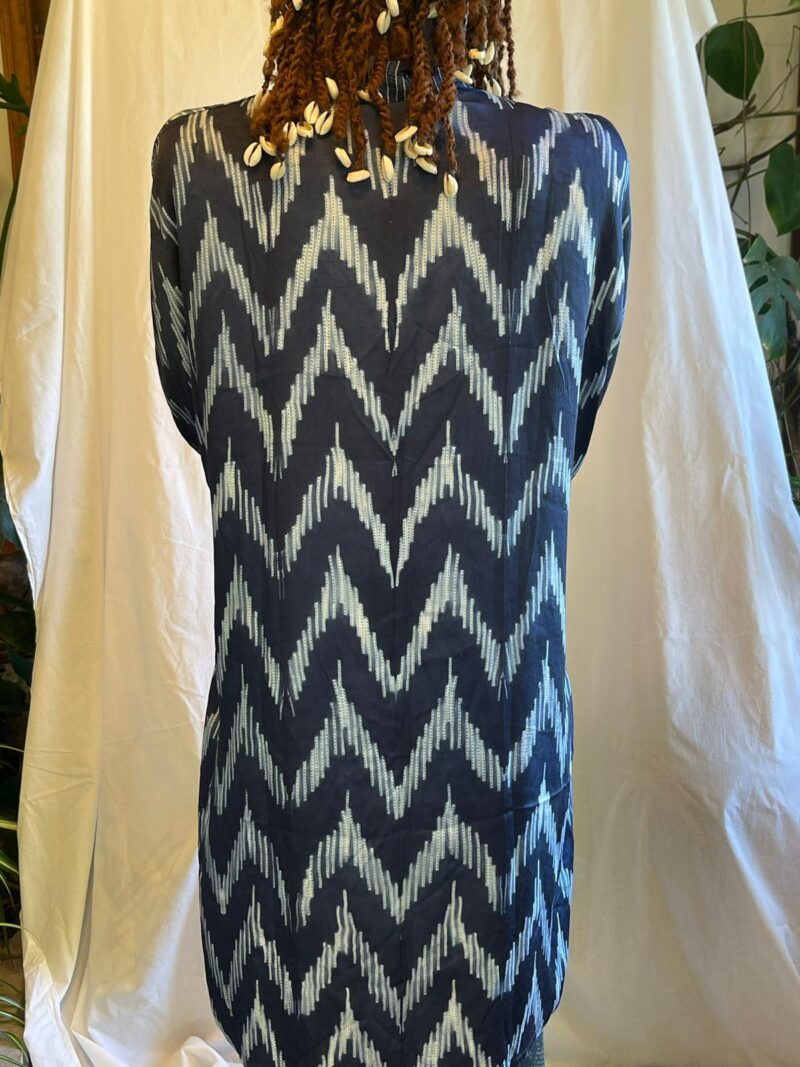 Kaftan Draw String Cotton Shibori