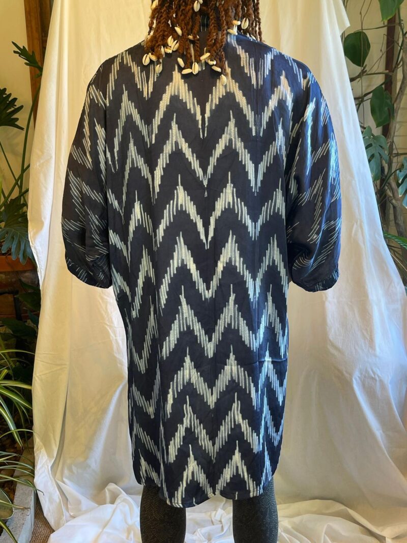 Kaftan Draw String Cotton Shibori