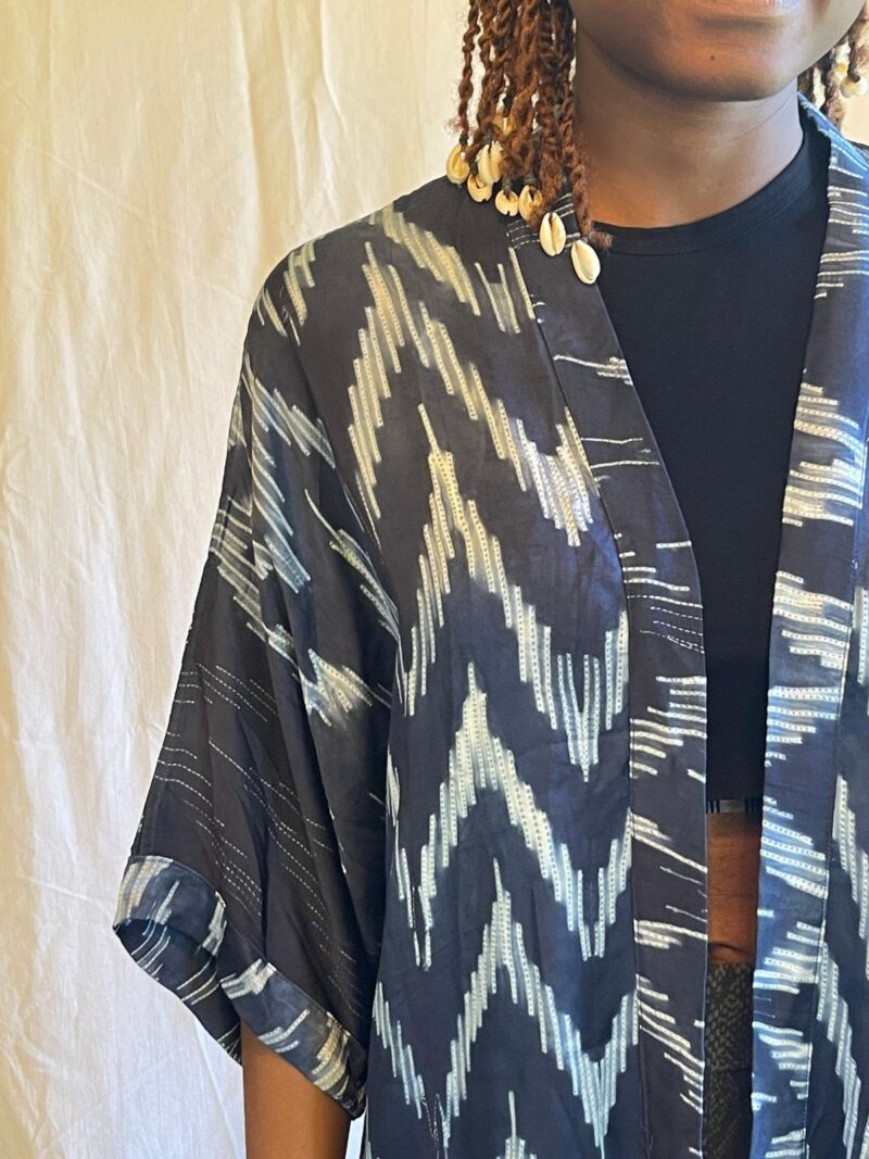 Kaftan Draw String Cotton Shibori