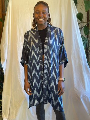 Kaftan Draw String Cotton Shibori