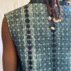 Quilted Short Vest Art Shibori (Silk)