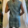 Quilted Short Vest Art Shibori (Silk)